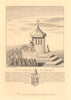 ST PAUL'S CROSS, London. Clergyman preaching. St Paul's Cathedral. 1834 print