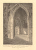 ST ALPHAGE LONDON WALL. Interior view. Formerly Elsing Spital priory church 1834