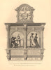 ST HELEN BISHOPSGATE. Sir Andrew Judd monument, Kt. Sheriff & Mayor 1834 print