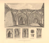 ST HELEN BISHOPSGATE. Crypt of the ancient Nunnery. London. WILKINSON 1834