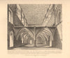 ST HELEN BISHOPSGATE. Nunnery crypt, from the north. London. WILKINSON 1834