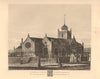 ST PAUL'S SHADWELL. North East view. Demolished 1819. London church 1834 print