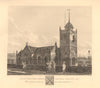 ST PAUL'S SHADWELL. North west view. Demolished 1817. London church 1834 print
