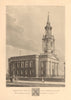 ST PAUL'S SHADWELL. North west view of the new 1820 church. London 1834 print
