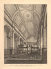 ST PETER UPON CORNHILL. Interior view of the church. London. WILKINSON 1834