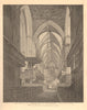 SOUTHWARK CATHEDRAL. West view of the choir. St Saviour's. WILKINSON 1834