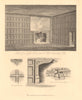 BERMONDSEY ABBEY interior of room below the hall. Site of the Market/Square 1834