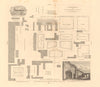 BERMONDSEY ABBEY ground plan. On the site of Bermondsey Market/Square 1834 map