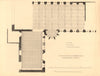 CROSBY HALL. Bishopsgate, now Cheyne Walk, Chelsea. Ceiling plan 1834 old map