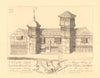 VAUXHALL or Fawkeshall. Manor House & map. Wandsworth Road. WILKINSON 1834
