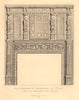 OLDBOURNE HALL, Shoe Lane, Holborn. Carved Fireplace & mantlepiece 1834 print