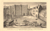 CUSTOM HOUSE, LONDON. South view in the 16C. Burnt down 1666. WILKINSON 1834