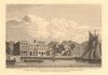LONDON. Ruins of the CUSTOM HOUSE. Demolished 1814. WILKINSON 1834 old print