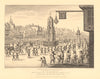 CHEAPSIDE. NE view. Cross & conduit. Procession of Mary De Medicis 1834 print