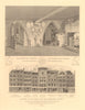 LEADENHALL STREET. Houses on the north side built after 1765 fire. Crypt 1834