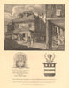 HUNGERFORD MARKET, Strand (site of Charing Cross Station). London 1834 print