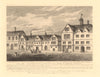 MERCHANT TAYLORS HALL & Almshouses, Threadneedle Street, City of London 1834