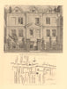 MAP OF HOXTON STREET. St. John's House. Hoxton Square. London 1834 old