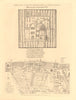CHRIST CHURCH PARISH, SOUTHWARK in 1746. South Bank/Bankside. London 1834 map