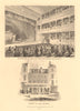 LITTLE THEATRE, HAYMARKET. Interior & exterior/front views. London West End 1834