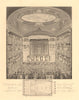 THEATRE ROYAL HAYMARKET interior & seating plan. Opening night 1821 1834 map