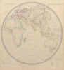 EASTERN HEMISPHERE Europe Africa.Mountains of Kong.Asia Australia.SDUK 1844 map