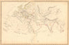 WORLD KNOWN TO ANCIENTS. Herodotus Ptolemy Pliny Hanno. SDUK 1844 old map