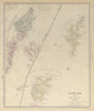 SCOTLAND ISLANDS. Western Isles. Orkneys, Shetlands and Hebrides.SDUK 1844 map
