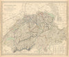 SWITZERLAND SCHWEIZ LA SUISSE.Inset heights of mountains, passes.SDUK 1844 map