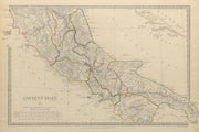 ANCIENT ITALY.South.Apulia Latium Sabini Samnium Picenum Etruria.SDUK 1844 map
