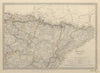 SPAIN NORTH EAST.Cataluna Aragon Soria Navarra Bizcaya Guipozcoa.SDUK 1844 map
