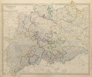 GERMANY DEUTSCHLAND.Holstein Hanover Mecklenburg Prussia Saxony.SDUK 1844 map
