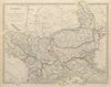 BALKANS. Northern Ottoman provinces. Wallachia Bulgaria Albania. SDUK 1844 map