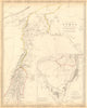 ANCIENT SYRIA. Levant; Sinai.wanderings of the Israelites. SDUK 1844 old map