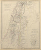 PALESTINE. in the time of Our Saviour Jesus; Ancient Jerusalem. SDUK 1844 map