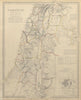 PALESTINE. Hauran. Israel Jordan Syria Lebanon. Jerusalem plan. SDUK 1844 map