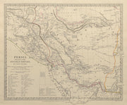 PERSIA (IRAN) . With part of the Ottoman Empire. Iraq. SDUK 1844 old map