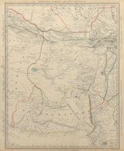 BUKHARA KABUL & BALUCHISTAN.Afghanistan Khorassan Sinde Pakistan.SDUK 1844 map