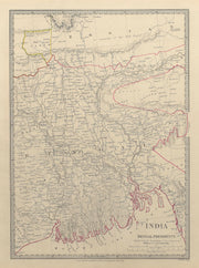 BENGAL BANGLADESH. Chittagong (Chotogram) Sikim Sikkim Bhutan. SDUK 1844 map