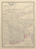 BENGAL BANGLADESH. Chittagong (Chotogram) Sikim Sikkim Bhutan. SDUK 1844 map