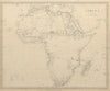 AFRICA map pre-dating much exploration. Mountains of Kong.Population.SDUK 1844