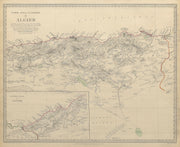 ALGERIA. North Africa or Barbary. Algier Algiers. SDUK 1844 old antique map