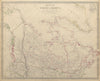 BRITISH NORTH AMERICA. Canada pre Oregon Treaty. Russian America.SDUK 1844 map