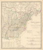 NORTH AMERICA EAST.Canada & USA.Canal Profiles.1830 Census table.SDUK 1844 map