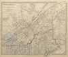 QUEBEC. Québec. Canada.Montreal.Three Rivers.Maine.New Brunswick.SDUK 1844 map
