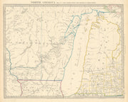 LAKE MICHIGAN.Wisconsin - NW Territory.Indian tribes villages. SDUK 1844 map