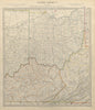 USA. Ohio with parts of Kentucky, Virginia & Indiana. Counties. SDUK 1844 map
