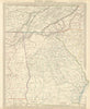 USA. Alabama Georgia Cherokee & Muscogee villages. TN NC SC FL. SDUK 1844 map