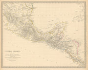 SOUTHERN MEXICO & CENTRAL AMERICA. Yucatan Belize Mosquito Coast.SDUK 1844 map