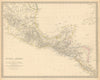 SOUTHERN MEXICO & CENTRAL AMERICA. Yucatan Belize Mosquito Coast.SDUK 1844 map